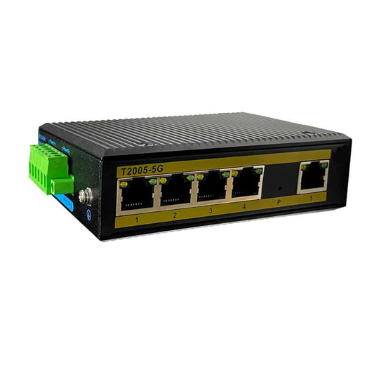 Industrial 5-port Unmanaged Ethernet Switch T2005-5G